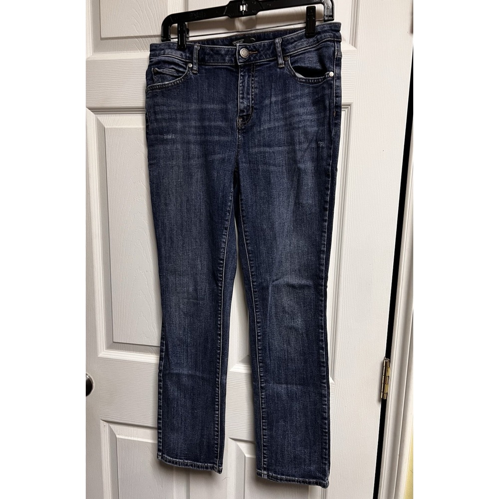 Simply Vera Vera Wang Womens Size 8 Dark Wash‎ Straight Leg Stretch Denim Jeans